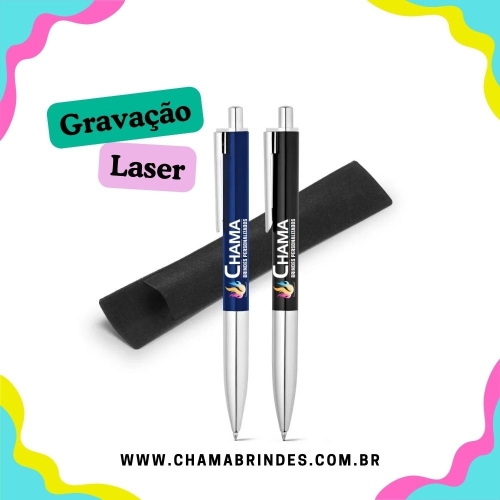 ALPS. Esferográfica em alumínio com escrita em preto-91333