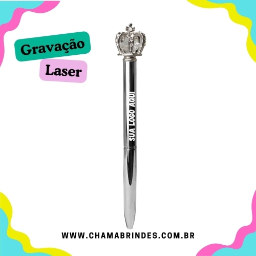 Caneta Metal Coroa-P@15049B