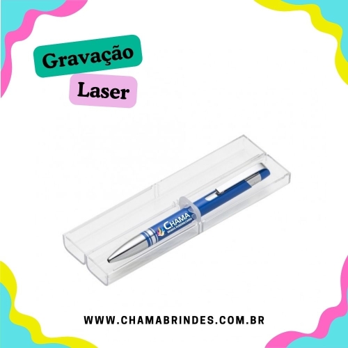 Caneta Semimetal com Tubo-12653