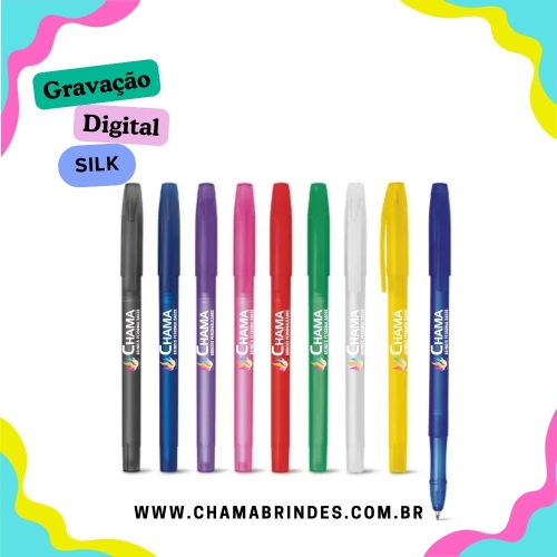 MILU FROST. Esferográfica em PP com acabamento frost e escrita em azul-81109