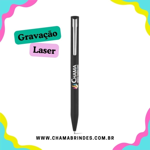 WASS. Esferográfica em alumínio com escrita em azul-81000