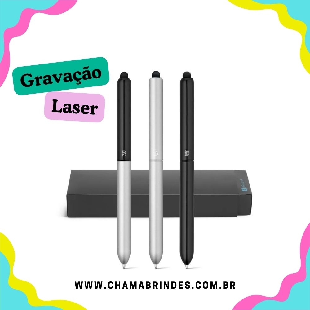 NEO. Esferográfica em alumínio com ponteira touch-81001