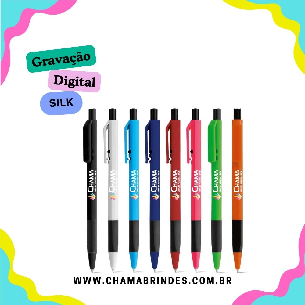 ROY. Esferográfica com corpo triangular e escrita em azul-81121