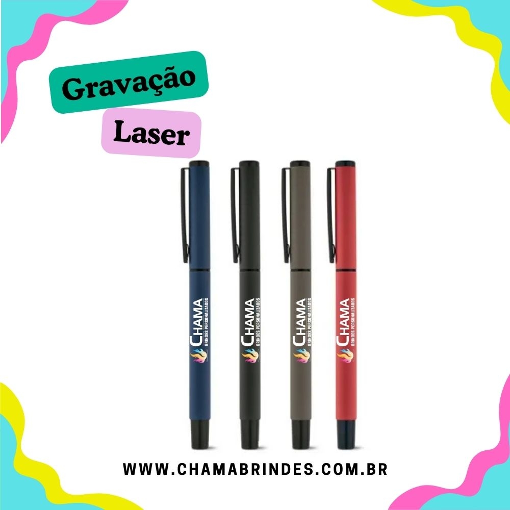 ALVA. Roller em alumínio com escrita em preto