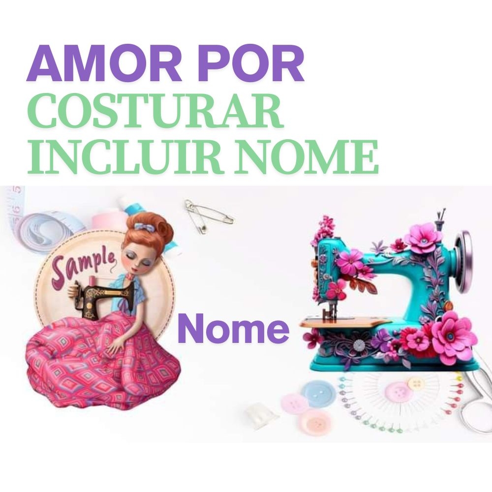 CANECA COSTUREIRA COM TAMPA E PUXADOR (HOMENAGEM)