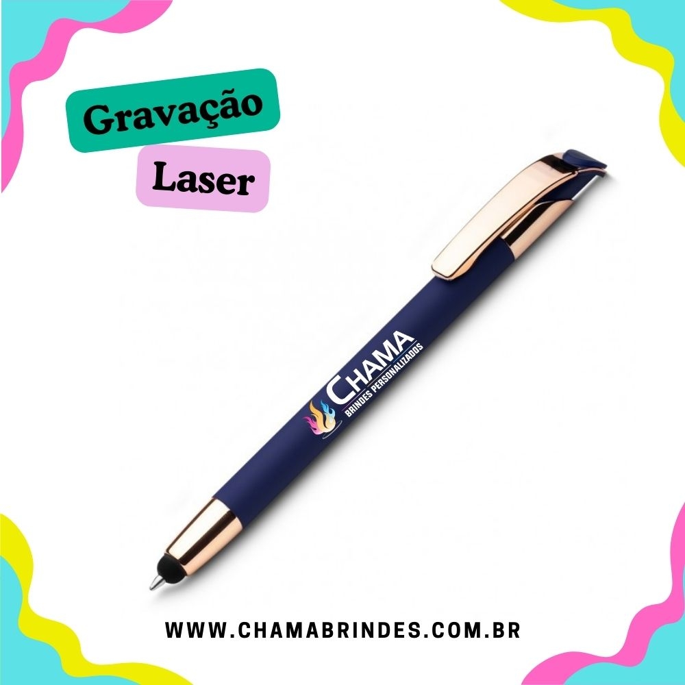 Caneta Alumínio Touch Screen