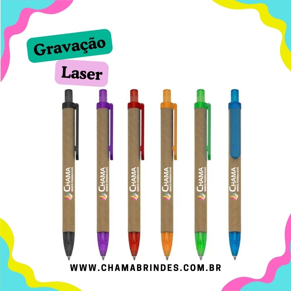 Caneta Ecológica Papelão