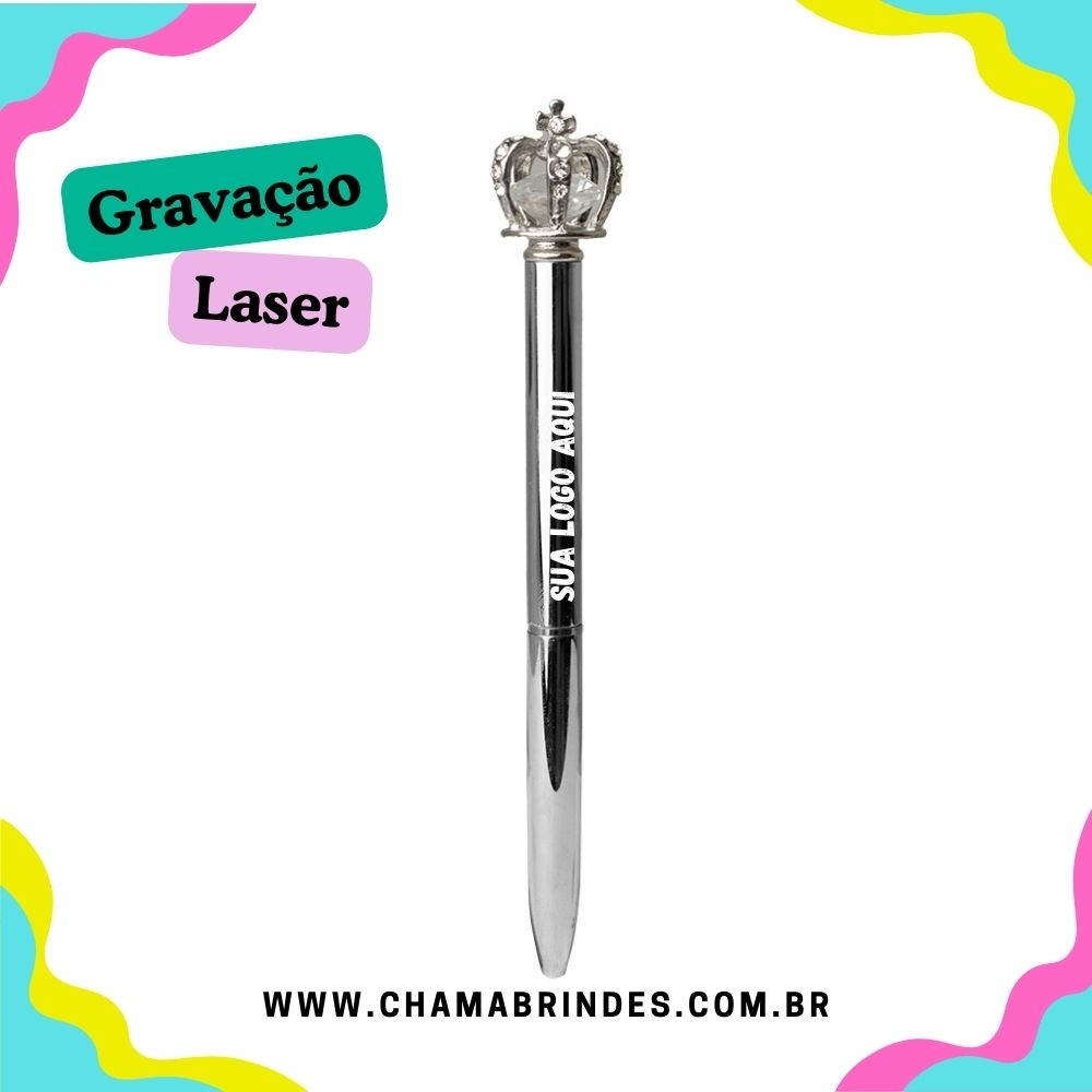 Caneta Metal Coroa