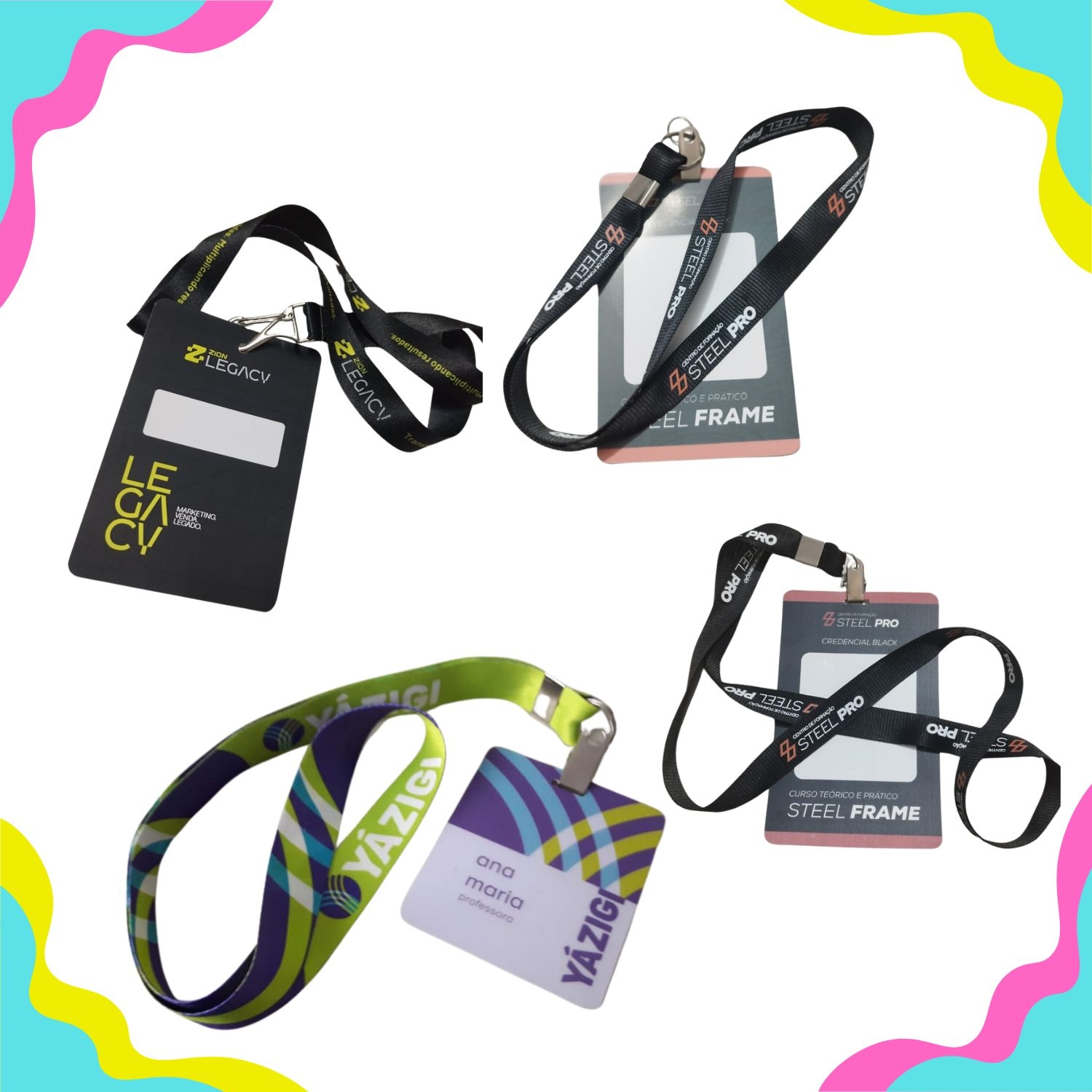 Credenciais - Cordões - Crachás - Personalizados