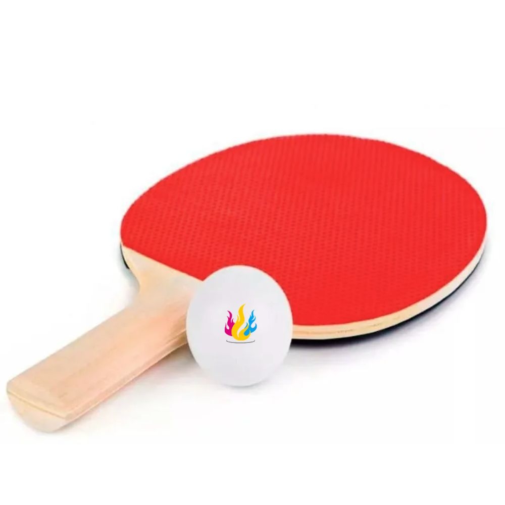 Raquete de Tênis de mesa Ping-Pong training, kit 2 raquetes + bolinha personalizável