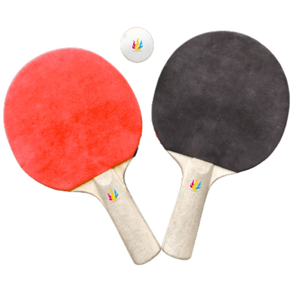 Raquete de Tênis de mesa Ping-Pong training, kit 2 raquetes + bolinha personalizável