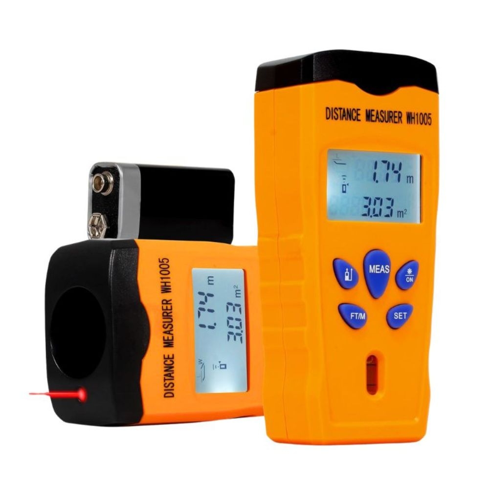 Trena Digital A Laser Com Nível Bolha 18M